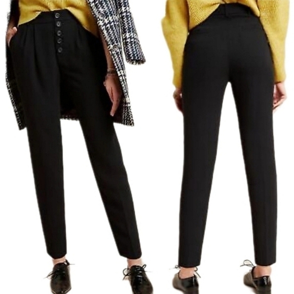 Anthropologie Sasha Button Fly Pants - Picture 2 of 8